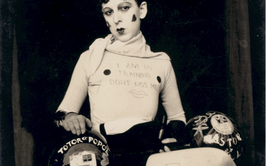 Photographic self-portrait from Claude Cahun’s ‘I am in training don’t kiss me’ series (c.1927)